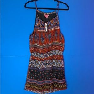 Multi print romper
